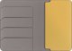 UNIQ Belmont Passport Case RFID Blocking Gray/Yellow 2
