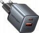 Ładowarka Vention GaN USB-C + USB-A 30W (FEWH0-EU) czarna 1
