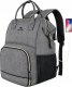 ML Plecak na laptopa / Torba na lunch 15.6'' Matein 1368 Szary USB 2
