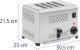 Toster opiekacz kanapkowy na 4 kromki grzanki 1800 W Toster opiekacz kanapkowy na 4 kromki grzanki 1800 W 5