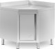 Szafa narożna gastronomiczna z rantem STAL 90 x 90 cm Szafa narożna gastronomiczna z rantem STAL 90 x 90 cm 1