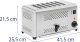 Toster opiekacz kanapkowy do chleba na 6 grzanek 2500 W Toster opiekacz kanapkowy do chleba na 6 grzanek 2500 W 5