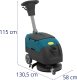Ulsonix Szorowarka akumulatorowa do czyszczenia podłóg 40 cm 25 l 160 obr./min Szorowarka akumulatorowa do czyszczenia podłóg 40 cm 25 l 160 obr./min (10050486) 9