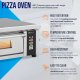 Piec do pizzy elektryczny z szamotem na 4 pizze śr. 33 cm 230 V 4200 W Piec do pizzy elektryczny z szamotem na 4 pizze śr. 33 cm 230 V 4200 W 3