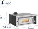 Piec do pizzy elektryczny z szamotem na 4 pizze śr. 33 cm 230 V 4200 W Piec do pizzy elektryczny z szamotem na 4 pizze śr. 33 cm 230 V 4200 W 7
