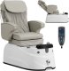 Fotel podologiczny do pedicure z funkcją masażu brodzikiem - beżowy Fotel podologiczny do pedicure z funkcją masażu brodzikiem - beżowy 1