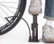 Pompka rowerowa uniwersalna nożna podłogowa z manometrem - czarna Pompka rowerowa uniwersalna nożna podłogowa z manometrem - czarna 23