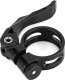 Obejma rowerowa zacisk do sztycy 27.2 i 28.6 mm pod siodełko z szybkozamykaczem - czarna Obejma rowerowa zacisk do sztycy 27.2 i 28.6 mm pod siodełko z szybkozamykaczem - czarna 2