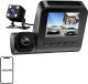 Kamera przednia 1080p, wewnętrzna 1080p i tylna VGA Azdome V600-3CH, G-sensor 1