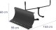Pług spych śnieżny do taczki spalinowej HT-MD-300 STAL 153 x 99 x 60 cm 9
