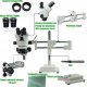 Mikroskop Trinokularowy Stereoskopowy 10HW Kamera FULL HD Soczewka Zestaw 5