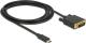 Kabel USB Delock USB-C - DVI-D 2 m Czarny (85321) 1