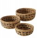 Zestaw okrągłych koszyków ozdobnych BOKAR, 3 szt. Ø 21-30 cm 1