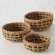 Zestaw okrągłych koszyków ozdobnych BOKAR, 3 szt. Ø 21-30 cm 2