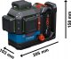Bosch Laser krzyżowy GLL 18V-120-33 CG + 1x4.0Ah zielony 35 m 3