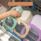 Pojemniki kwadratowe lunchbox MG Home Misto zestaw 4 sztuk hermetyczne 2500/1500/960/520 ml szare 10