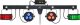 Pasek Laserowy 4w1 Eurolite KLS FX LED Laser Derby Stroboskop Punkty Nowy 1