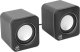MANHATTAN Lautsprecher f�r PC und Laptop 2600 Series zwei verbundene Lautsprecher 1,4 m USB-Kabel USB-C/USB-A-Adapter schwarz/silber 1