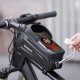 Sakwa rowerowa na ramę pancerna z kieszonką na telefon nawigację 1.7l - czarna ROCKBROS 7