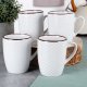 Kubki ceramiczne białe 400 ml 4 szt. 2