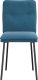 vidaXL Krzesła stołowe, 4 szt., niebieskie, obite aksamitem 4