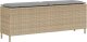 vidaXL Ławka ogrodowa z poduszką beżowa 110x30x40,5 cm polirattan 1