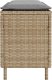 vidaXL Ławka ogrodowa z poduszką beżowa 110x30x40,5 cm polirattan 5