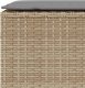 vidaXL Ławka ogrodowa z poduszką beżowa 110x30x40,5 cm polirattan 7