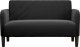 vidaXL Sofa dwuosobowa czarna 109 cm aksamitna 3