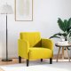 vidaXL Sofa Fotel z Podłokietnikami Żółty 54 cm Aksamit 1