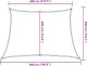 vidaXL Żagiel przeciwsłoneczny, 160 g/m, żółty, 4/5x3 m, HDPE 10
