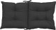 vidaXL Poduszki na krzesła ogrodowe, 4 szt., czarne, 100x50x7 cm 7