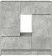 vidaXL Komoda z szufladami i drzwiami, szarość betonu, 70,5x34x74,5 cm 6