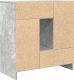 vidaXL Komoda z szufladami i drzwiami, szarość betonu, 70,5x34x74,5 cm 8