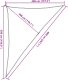 vidaXL Żagiel przeciwsłoneczny, 160 g/m, niebieski, 4x5x6,8 m, HDPE 9