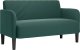 vidaXL Sofa dwuosobowa Ciemnozielona 109 cm Aksamit 1