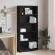 vidaXL Regał biblioteczny Czarny Dąb 80x24x176 cm Drewno klejone 1