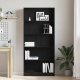 vidaXL Regał biblioteczny Czarny Dąb 80x24x176 cm Drewno klejone 3