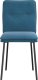 vidaXL Krzesła stołowe, 2 szt., niebieskie, aksamitne 4