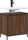 vidaXL Szafka pod umywalkę łazienkową, brązowy dąb, 60x34,5x60 cm 4