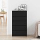 vidaXL Komoda, czarny dąb, 60x36x103 cm 3