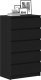 vidaXL Komoda, czarny dąb, 60x36x103 cm 4