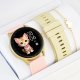 Zegarek SMARTWATCH KOMUNIA - GT2-4 beżowy/różowy + bransoletka 1