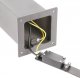 GTV Słupek Ogrodowy Słupek Grafit Largo-P 36Cm Ip54 240V 4Xgniazdo Schuko 3500W Os-Largp36G-30 Gtv 2