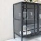 Komoda metalowa witryna przeszklona Factory 156 cm 3
