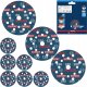 Bosch FOLIA ŚCIERNA EXPERT O780,125,SET,9PC 1