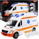 Karetka Ambulans Dla Dzieci Pogotowie Napęd Światło Dźwięk Auto + Nosze 1