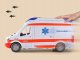 Karetka Ambulans Dla Dzieci Pogotowie Napęd Światło Dźwięk Auto + Nosze 9