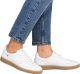 Rieker Skórzane półbuty trampki damskie białe W2200 41 1