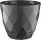 Osłonka antracyt plastikowa 15x17,5cm doniczka z podstawką 2